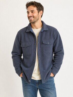 Freedom Foundry Men's Teton Sherpa Fleece Shirt Jacket Size XL Cabin Style Dad
